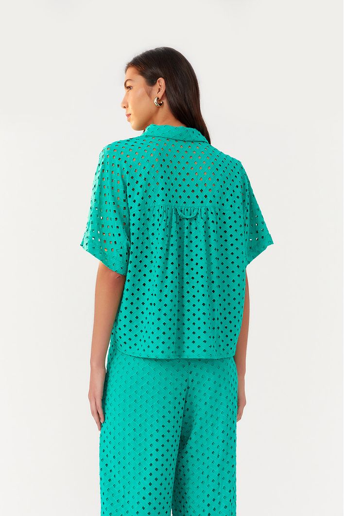 Blusa Laise Manga Curta