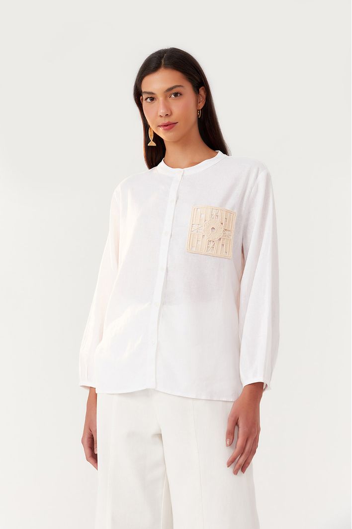 Camisa Bolso Croche