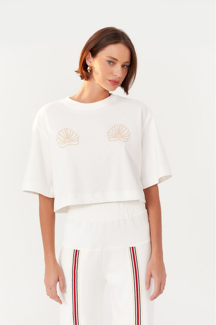 T-shirt Bordado Concha
