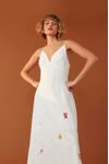 Vestido Cropped Bordado Mar Encantado