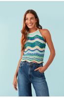 Blusa Tricot Frente Única