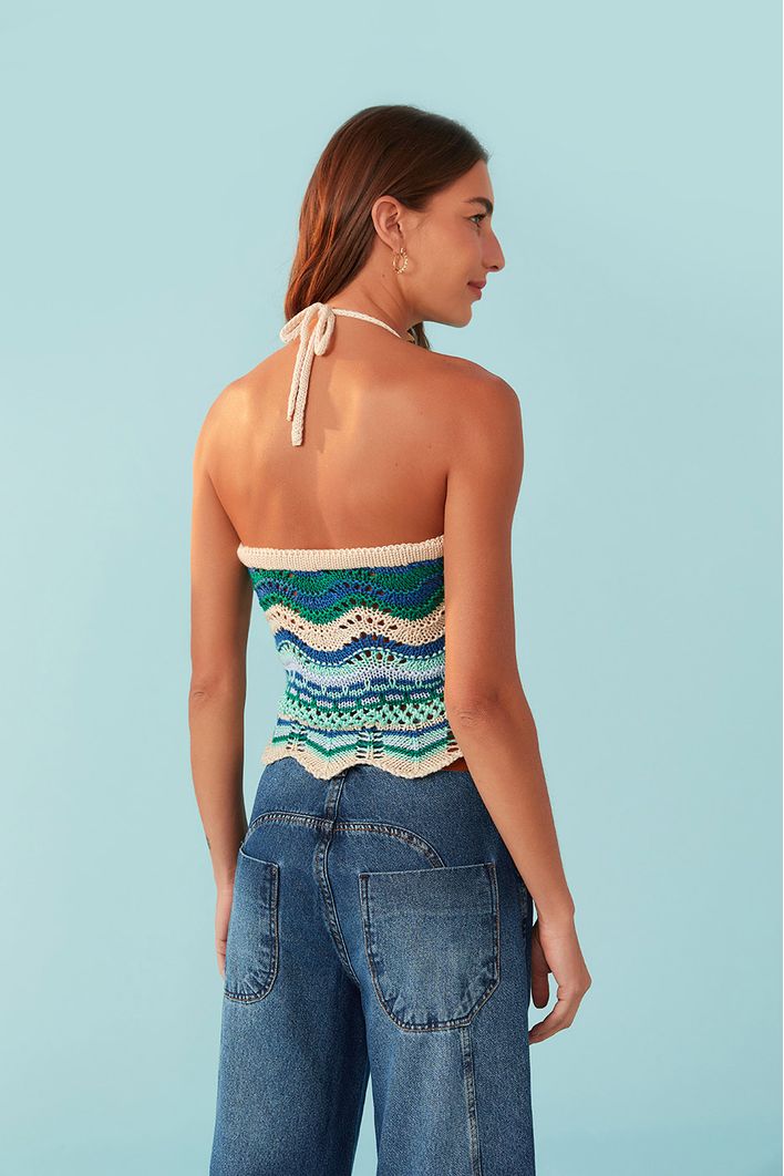 Blusa Tricot Frente Única