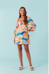 Vestido Lurex Estampa Paradiso