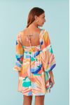 Vestido Lurex Estampa Paradiso