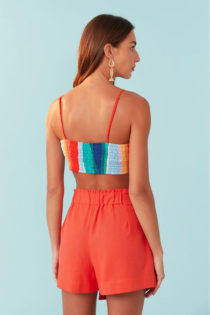 Short/saia Curta Linho Envelope