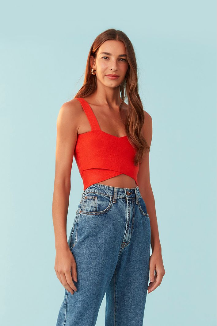 Top Tricot Transpassado
