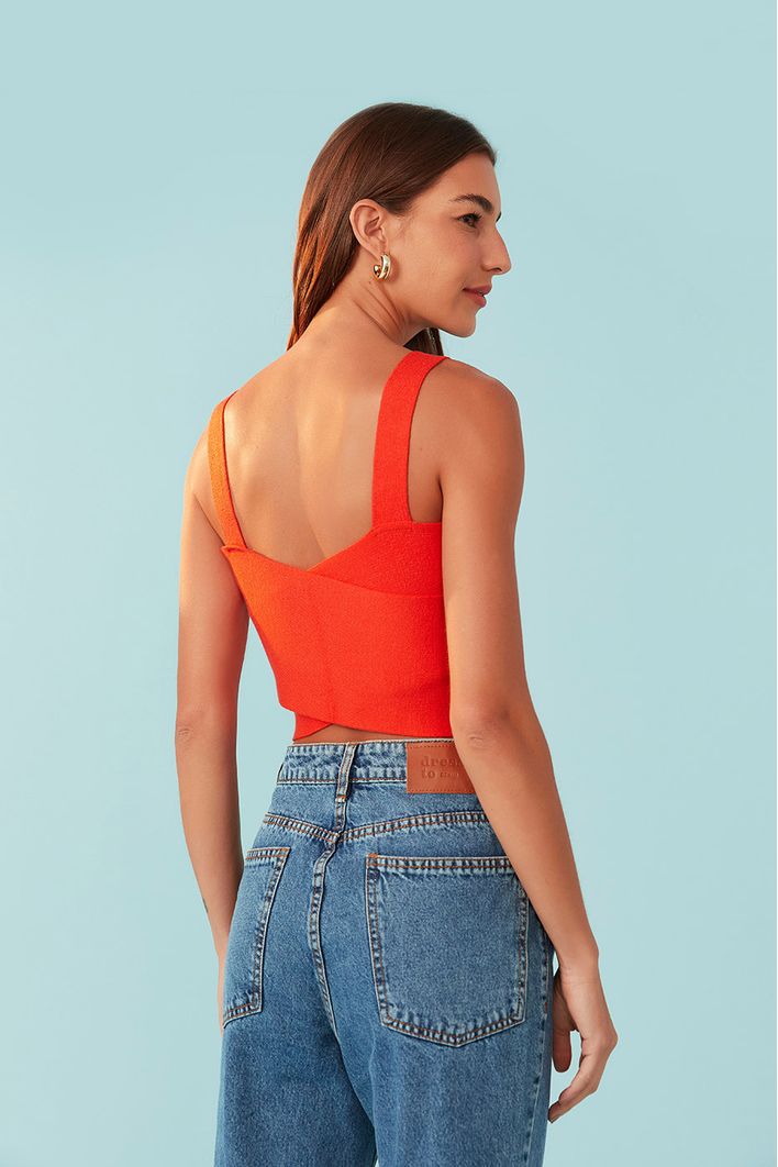 Top Tricot Transpassado