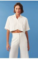 Camisa Curta Pregas Laterais