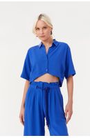 Camisa Curta Pregas Laterais
