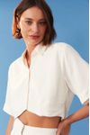 Camisa Curta Pregas Laterais