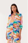 Camisa Lurex Estampa Paradiso
