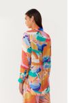 Camisa Lurex Estampa Paradiso