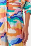 Calça Lurex Estampa Paradiso