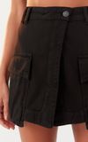 Short Saia Sarja Bolsos