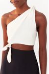 Vestido Longuete Um Ombro Só Bicolor