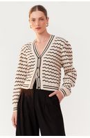 Casaco Tricot Listrado