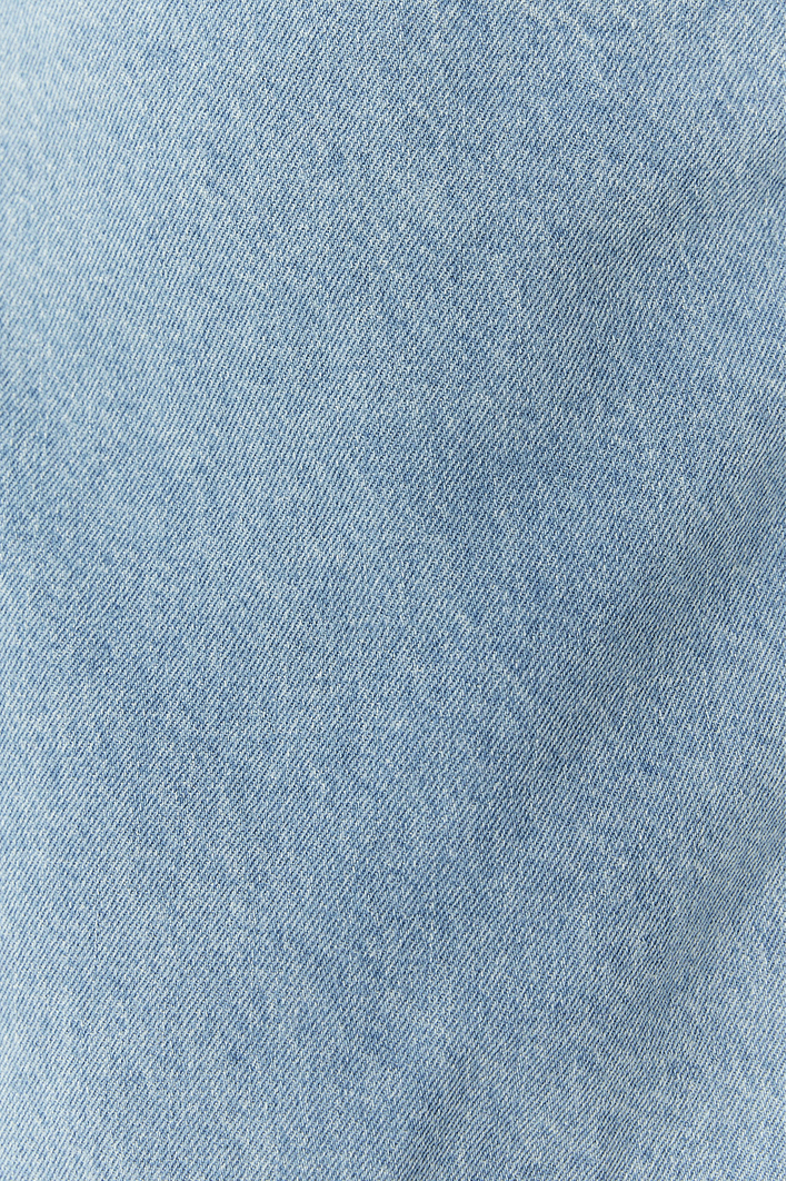 Saia Jeans Detalhe Transpassada