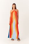 Vestido Longo Estampa Poente