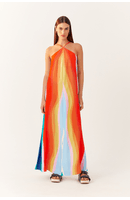 Vestido Longo Estampa Poente