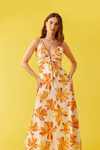 Vestido Cropped Estampa Clareou