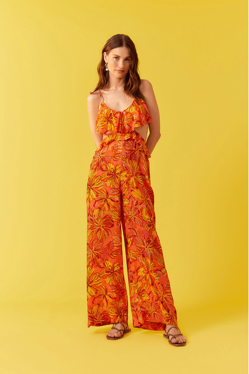Macacão Lurex Estampa Frescor