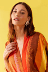 Kimono Cetim Estampa Trópicos