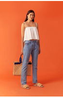Calça Jeans Cintura Baixa