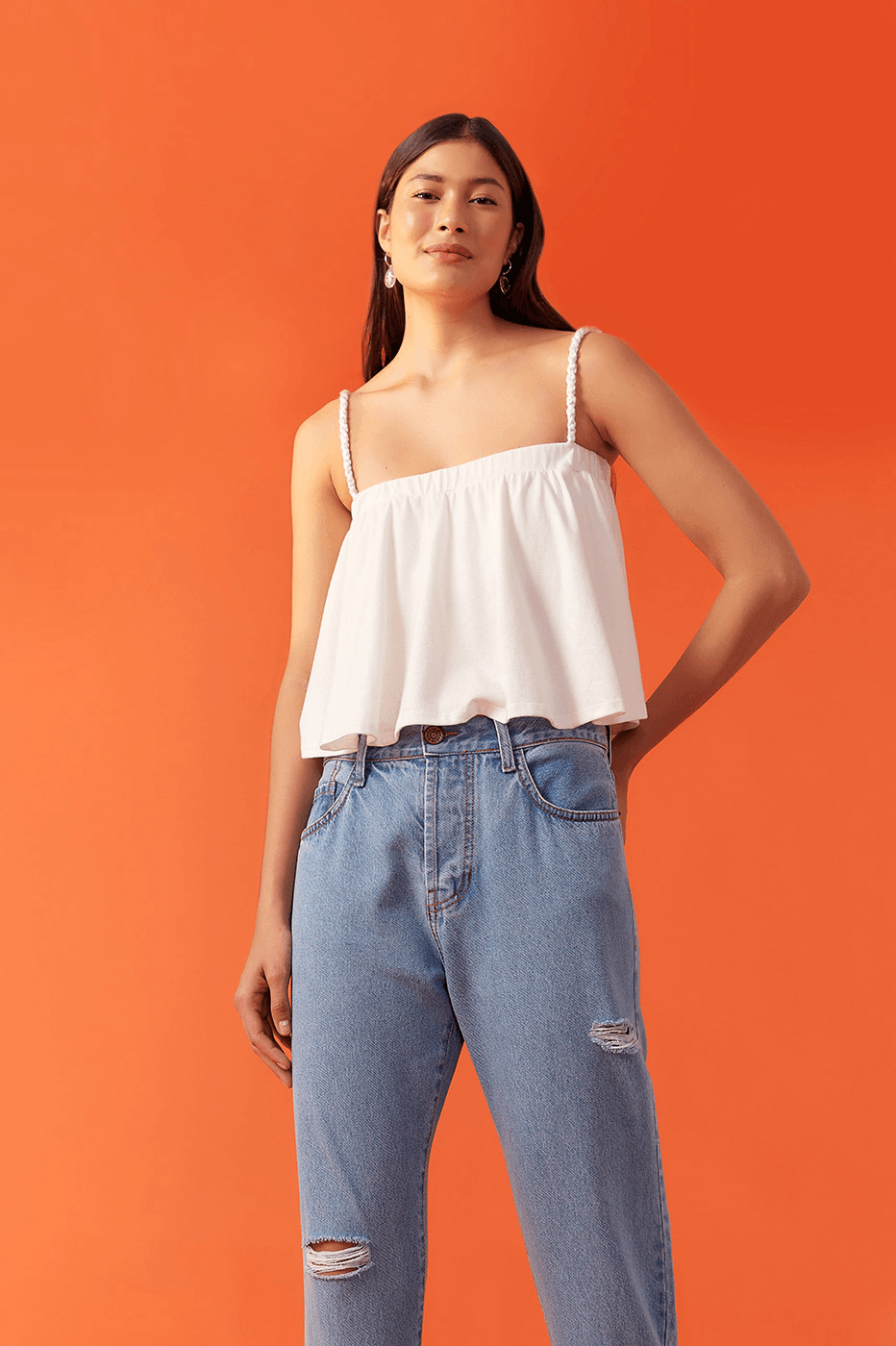 Calça Jeans Cintura Baixa