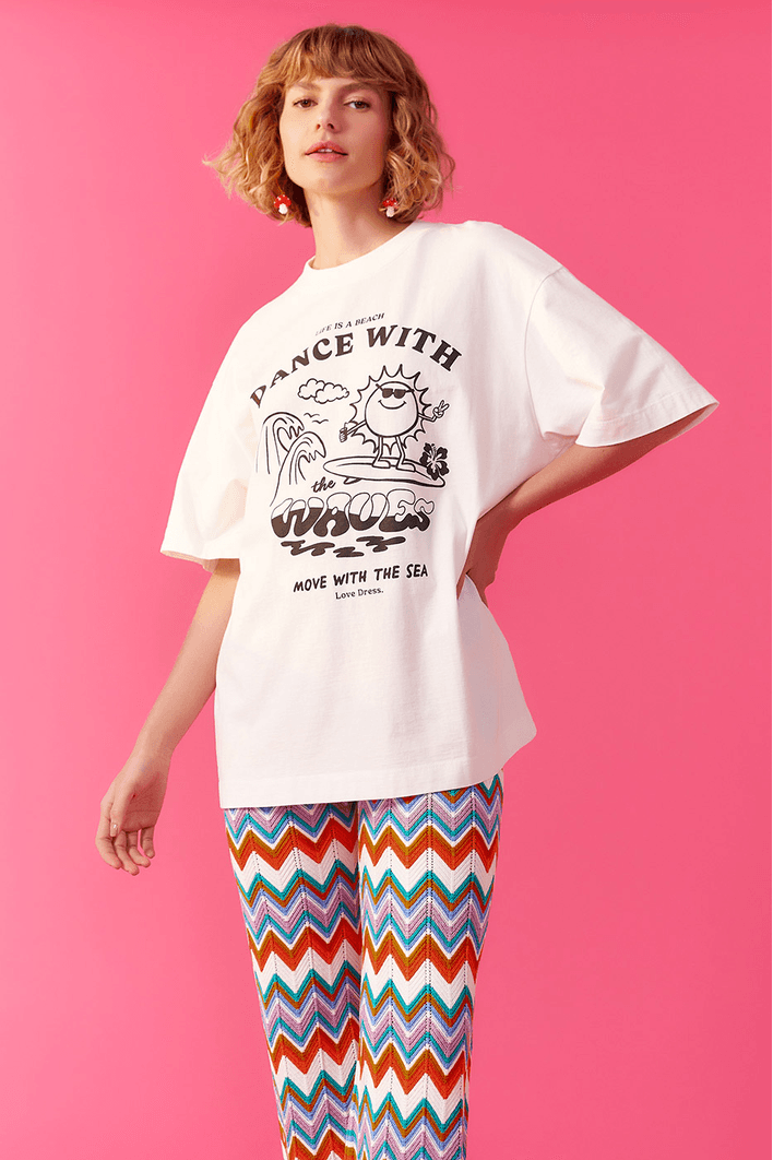 T-shirt Silk Dance Wiht Waves
