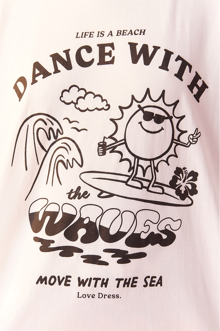 T-shirt Silk Dance Wiht Waves