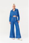 Corselet Jeans Blue Pespontos