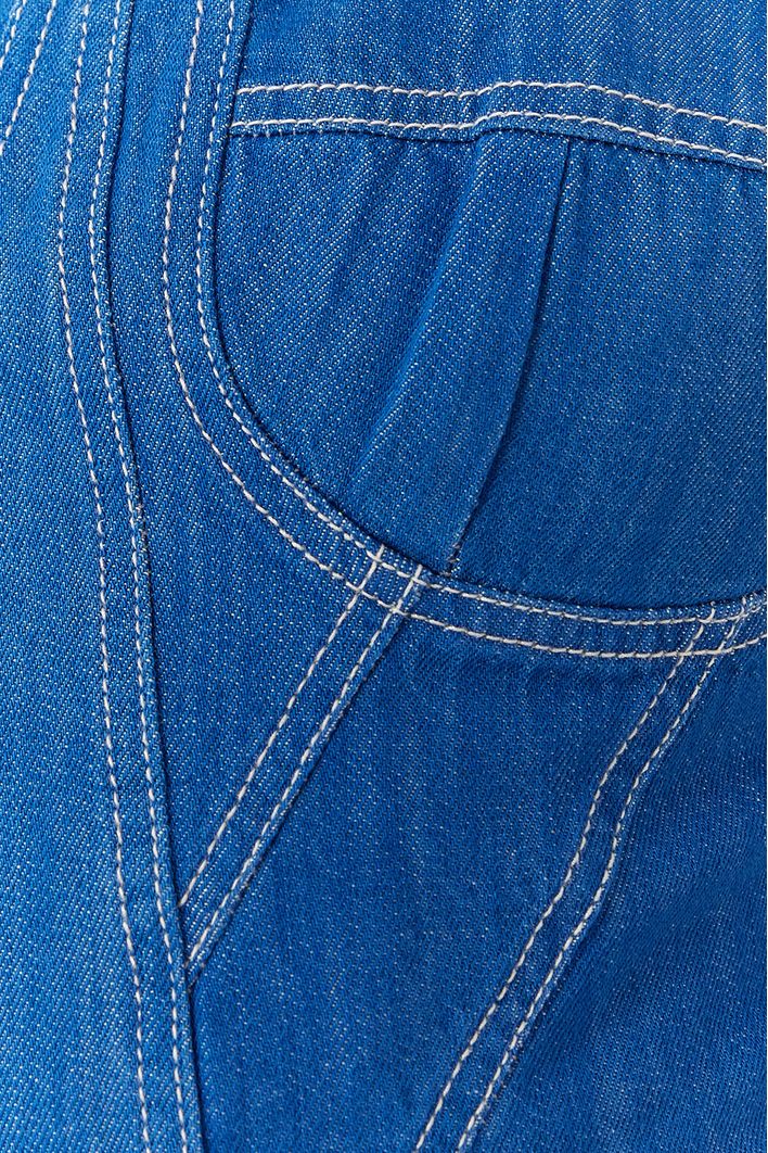 Corselet Jeans Blue Pespontos
