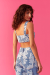 Top Jeans Feito Flor