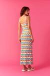 Vestido Cropped Tricot Jacquard Zig Zag