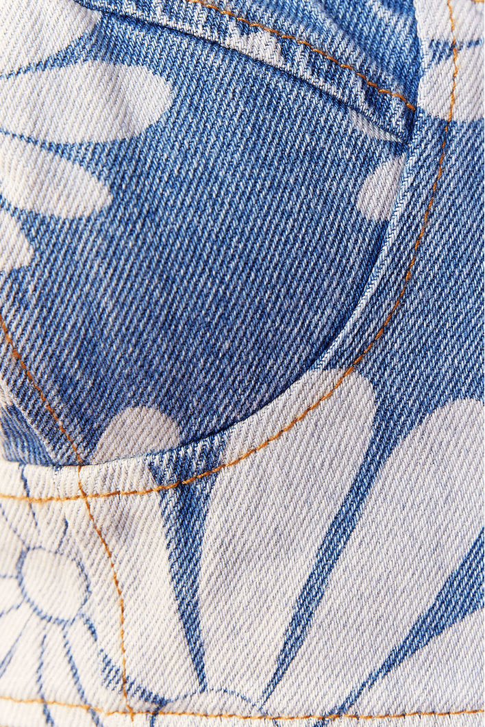 Top Jeans Feito Flor