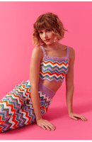 Top Tricot Jacquard Zig Zag