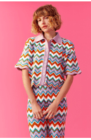 Camisa Tricot Jacquard Zig Zag