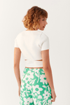 Blusa Tricot Argola Recorte Cintura