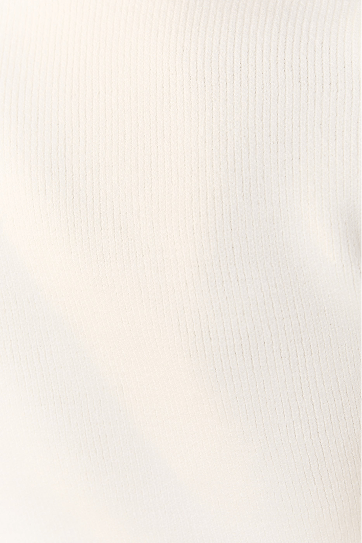 Blusa Tricot Argola Recorte Cintura