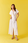 Vestido Cropped Algodão Maria Decote Nó