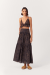 Saia Cropped Algodão Estampa Bossa