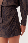 Short Saia Algodão Estampa Bossa