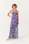 Vestido Cropped Tule Estampa Feito Flor