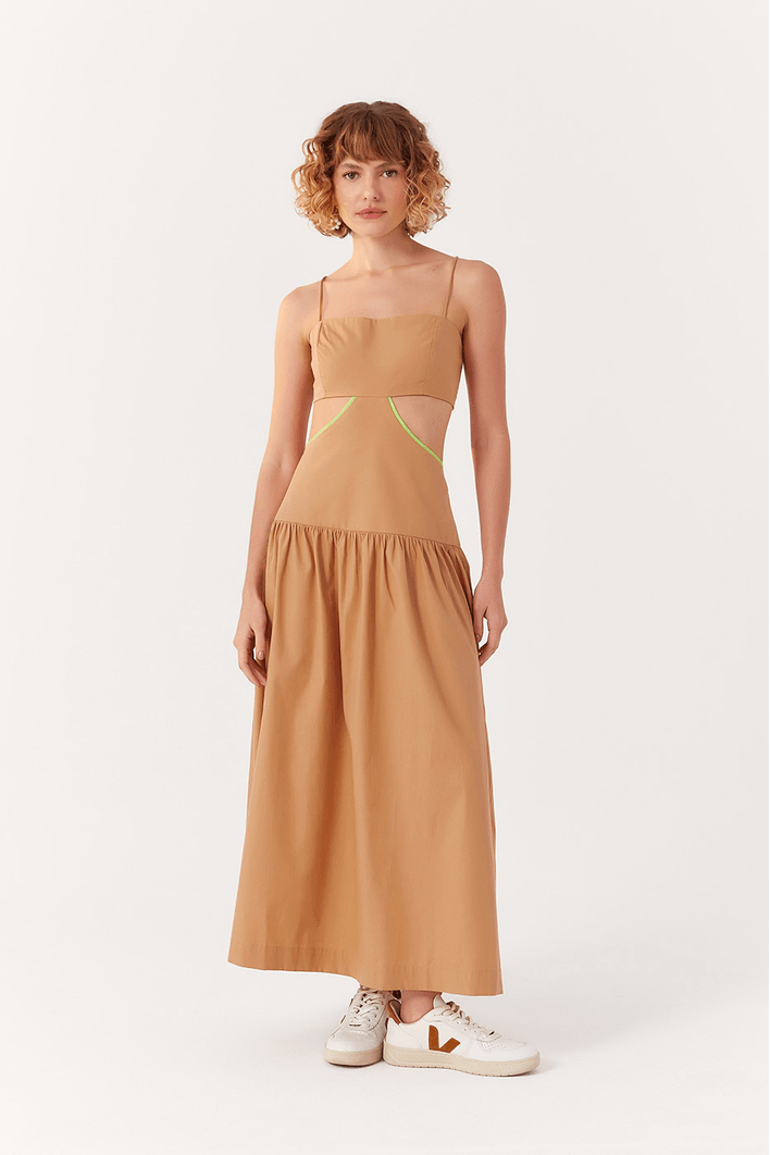 Vestido Midi Recortado