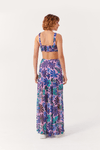 Vestido Cropped Tule Estampa Feito Flor