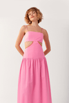 Vestido Midi Recortado