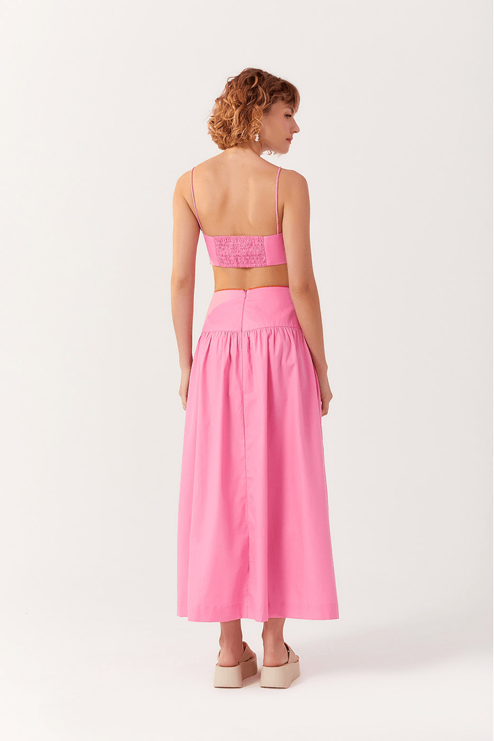 Vestido Midi Recortado