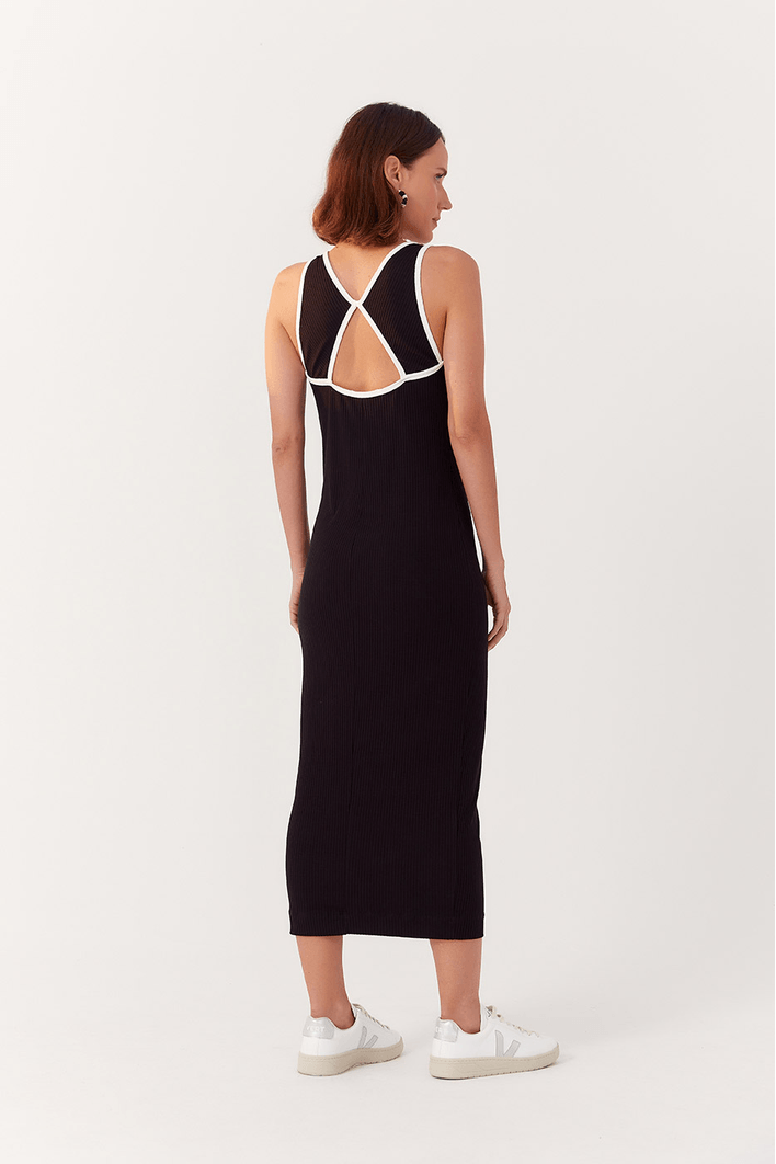 Vestido Viés Bicolor