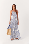 Vestido Amplo Estampa Praiana