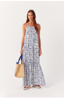 Vestido Amplo Estampa Praiana